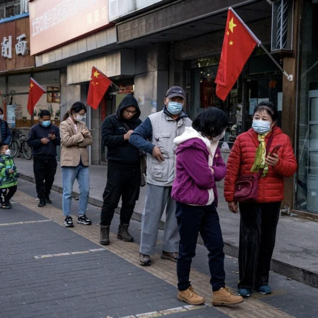 Redovi za testiranje na covid u Pekingu