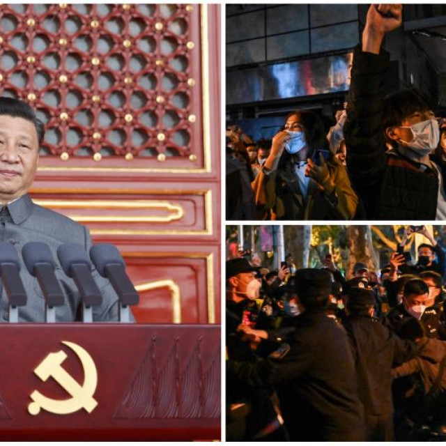 Xi Jinping, prosvjedi u Šangaju