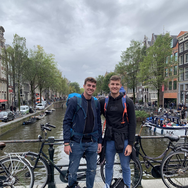 Ilan Vezmarović (desno) i Mihael Šoštarić u Amsterdamu