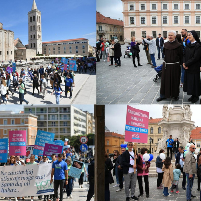 Hod za život u Zadru i Osijeku