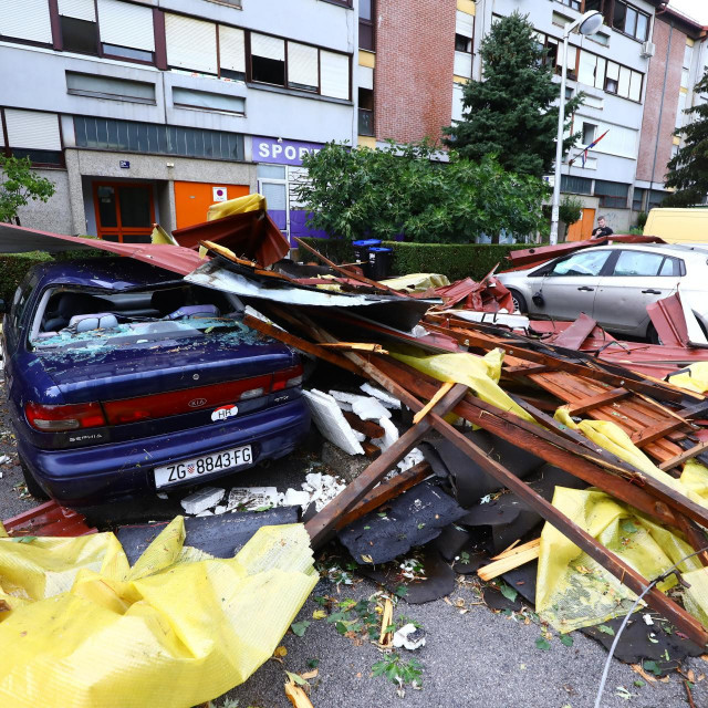 Olujno nevrijeme u srpnju, Špansko, Zagreb

 