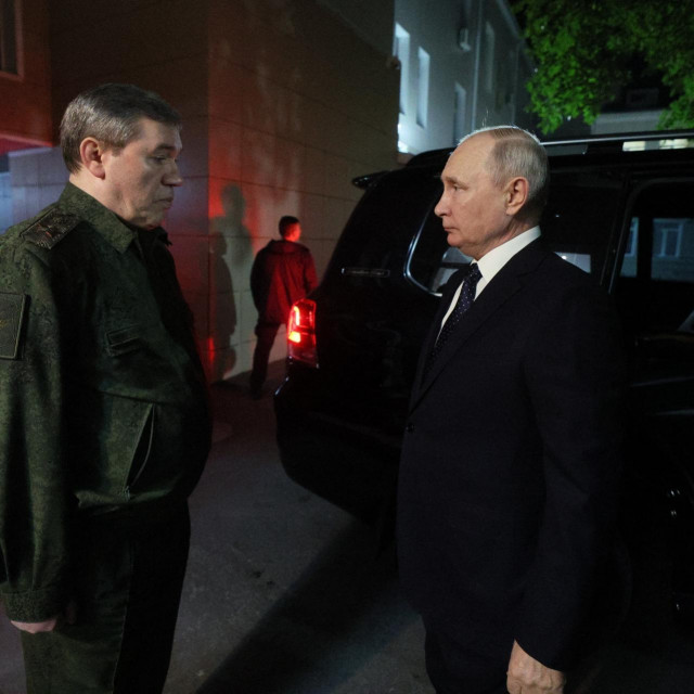 Valerij Gerasimov, načelnik Glavnog stožera ruske vojske i Vladimir Putin