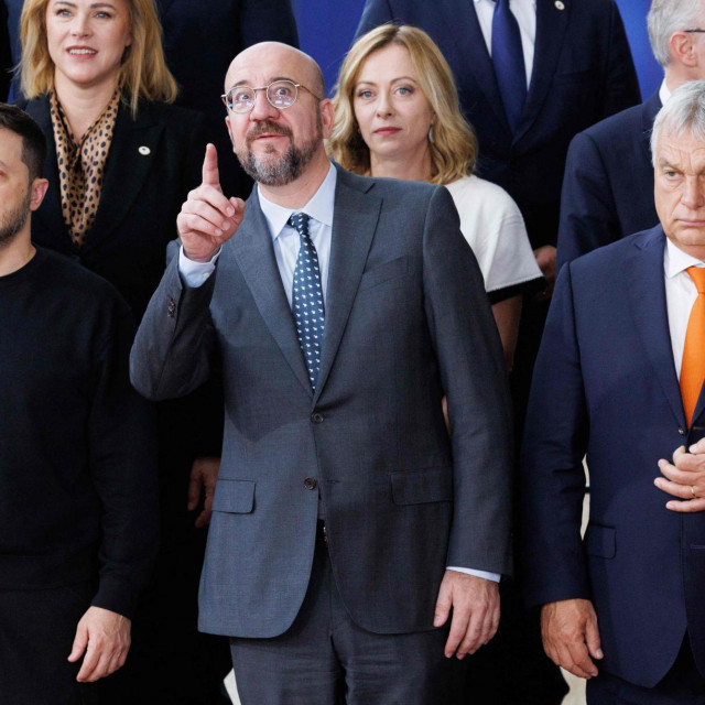 Volodimir Zelenski, Charles Michel, Viktor Orban
