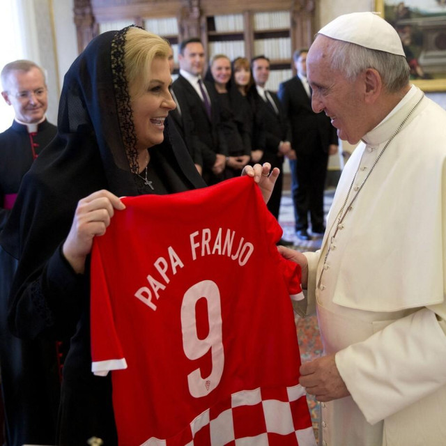 Kolinda Grabar-Kitarović i papa Franjo