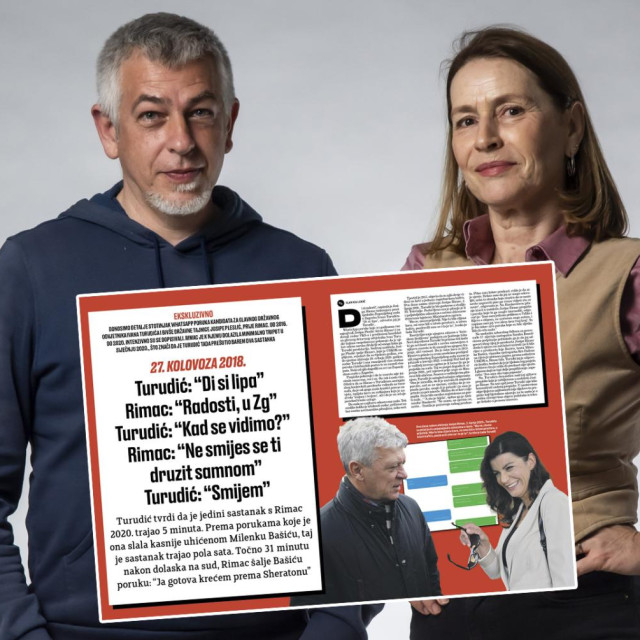 Novinari Jutarnjeg lista Marin Dešković i Slavica Lukić