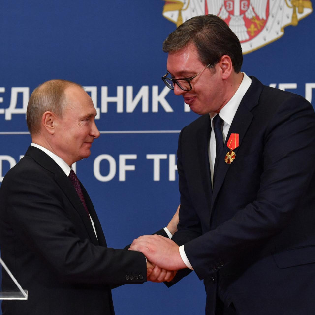 Aleksandar Vučić i Vladimir Putin